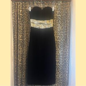 Vintage 80’s strapless dress 👗 Dynasty style XS Dave & Johnny by Joseph Lara